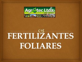 FERTILIZANTES FOLIARES