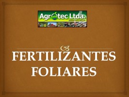 FERTILIZANTES FOLIARES