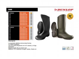 BOTA DUNLOP NEGRA DANE TRABAJO AGRICOLA