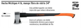 HACHA C/M TRUPER MICHIGAN 4 LB M-FIBRA HM-4FX   