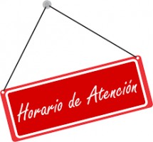  HORARIO DE ATENCION 