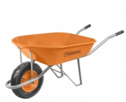 CARRETILLA TRAMONTINA 80 LT NARANJA